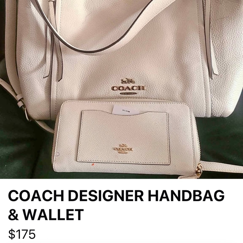 Coach bag and wallet